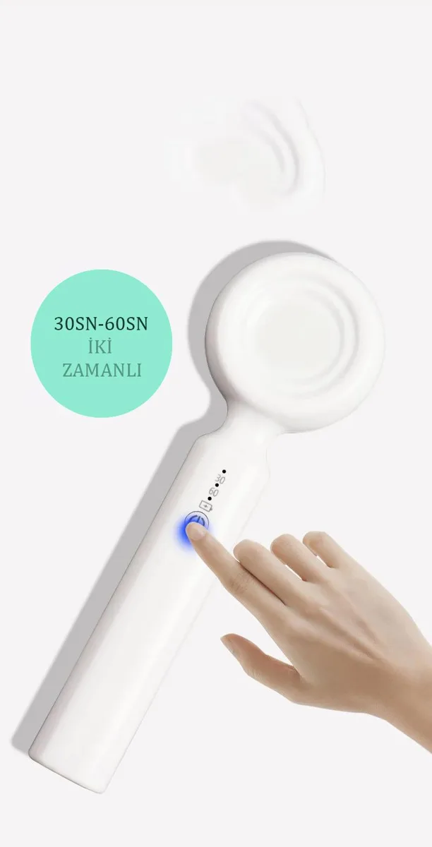 Portatif Mini Uv Led Lamba Manikür Tırnak Kurutucu Led Lamba Beyaz 18w görsel 3