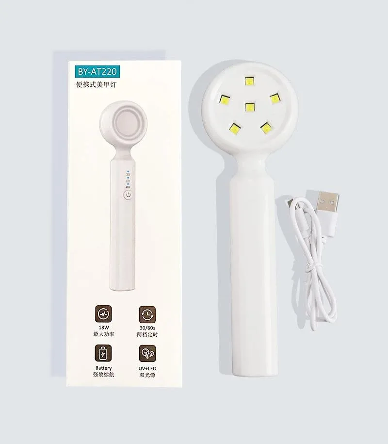 Portatif Mini Uv Led Lamba Manikür Tırnak Kurutucu Led Lamba Beyaz 18w görsel 6