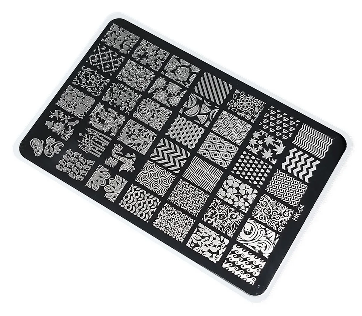 Nail Art Stamping Baskı Plakası Büyük Boy XL HK04