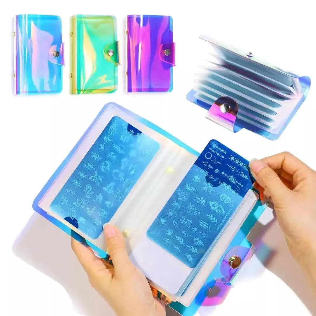 Nail Art Stamping Plaka Albümü Organizer 20 Slotlu görsel 2