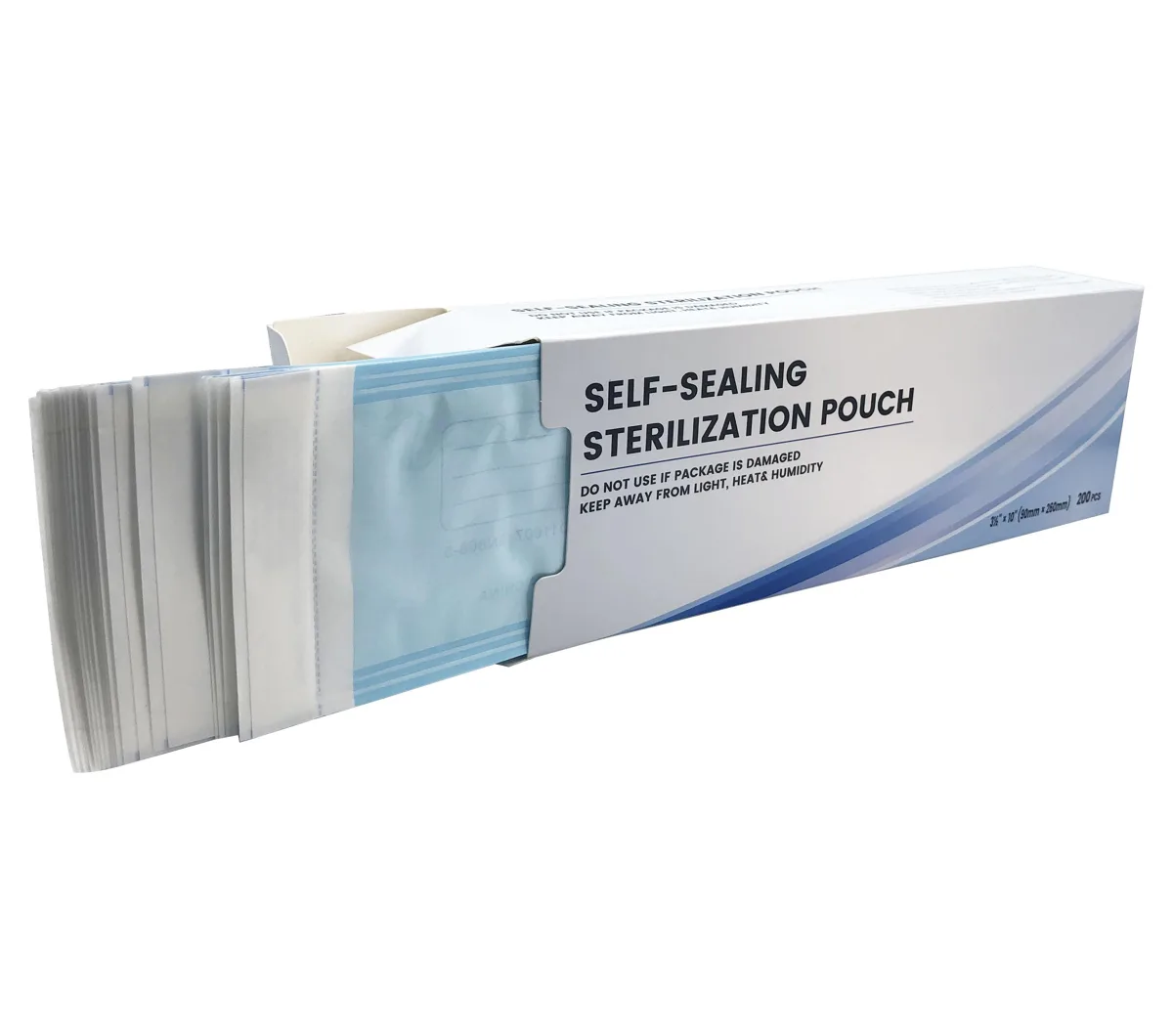 Alet Sterilizasyon Zarfı - İndikatörlü Otoklav Sterilizasyon Paketi 90x260mm (200 Adet)