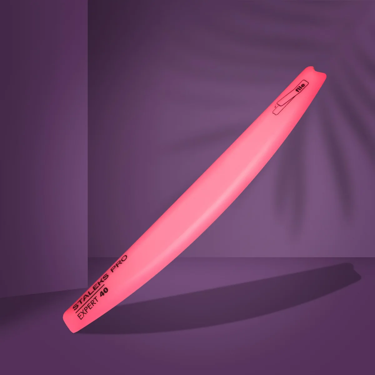 Staleks Giydirmeli Zımpara Tabanı Plastik Yarımay Pembe