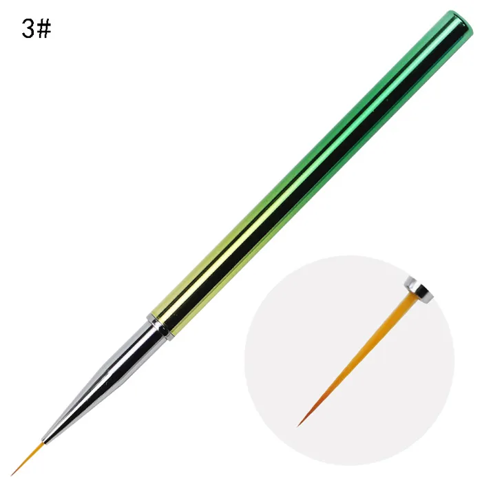 3lü Liner Nail Art Fırça görsel 2
