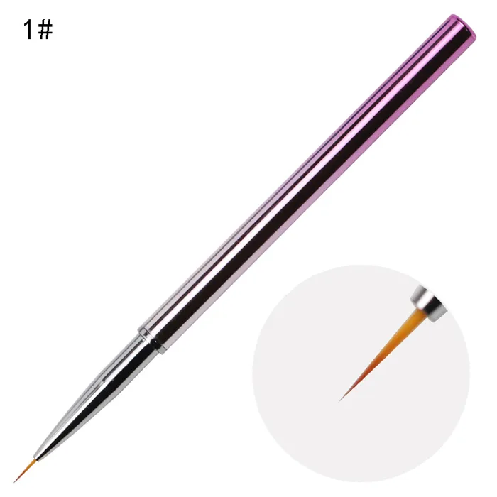 3lü Liner Nail Art Fırça görsel 4