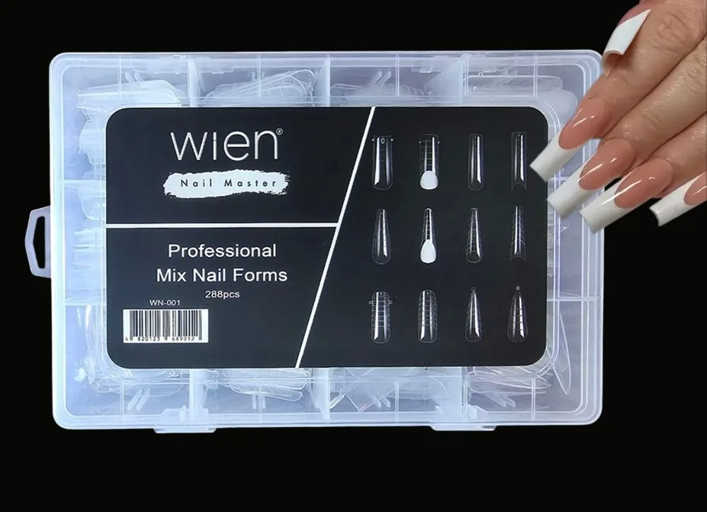 Protez Tırnak Üst Form Jel Polygel Acrygel - Akrijel ve Polijel İçin Üst Form Şablon 288li WN-001 görsel 2