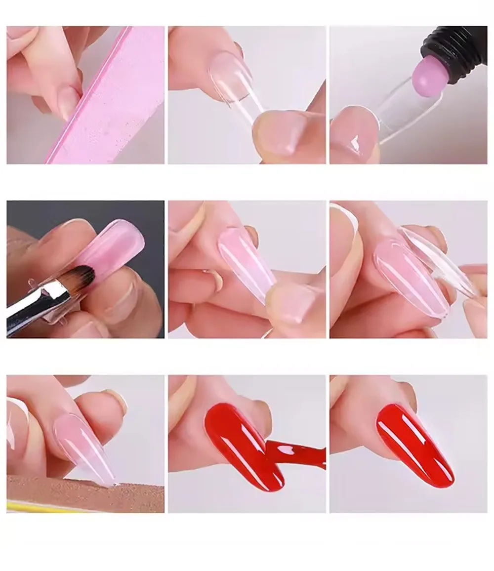 Protez Tırnak Üst Form Jel Polygel Acrygel - Akrijel ve Polijel İçin Üst Form Şablon 288li WN-001 görsel 3