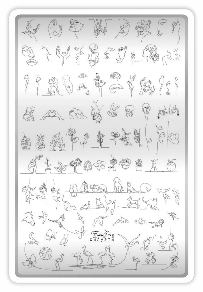 Takida Stamping Baskı Plakası XL Silüet 05