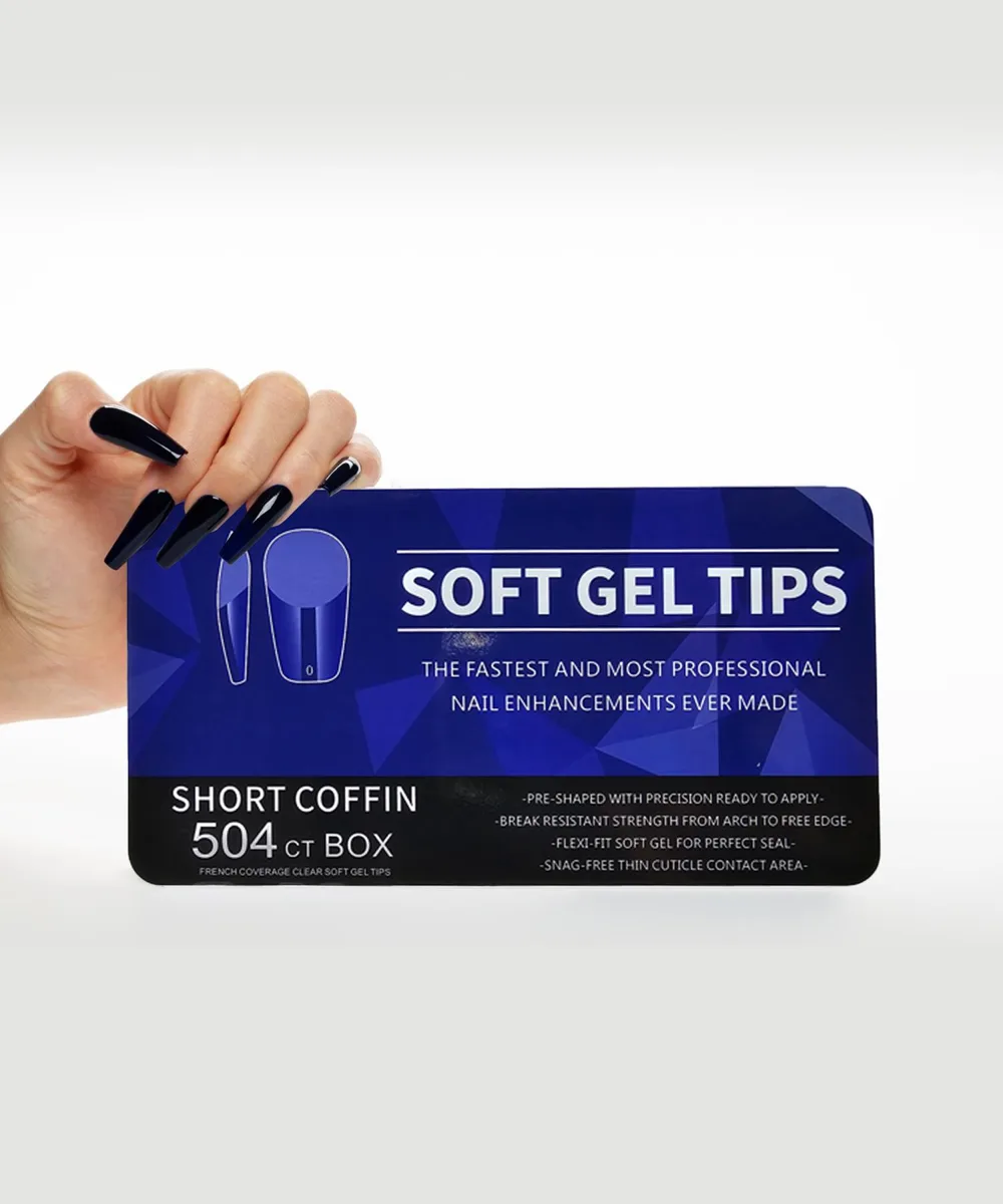 Yeni Nesil Protez Tırnak Jel Tips Soft Gel Tips 504 adet
