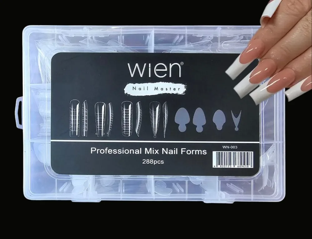 Protez Tırnak Üst Form Jel Polygel Acrygel - Akrijel ve Polijel İçin Üst Form Şablon 288li WN-003 görsel 2