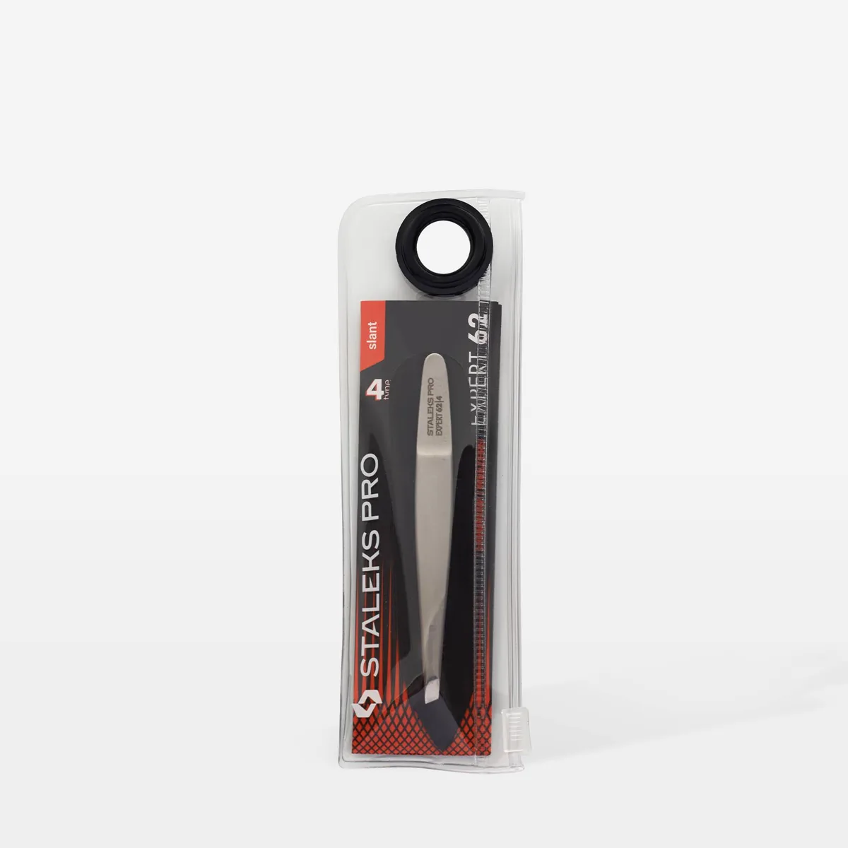 Staleks Expert Profesyonel Kaş Cımbızı Eğimli 4mm TE-62-4 görsel 4