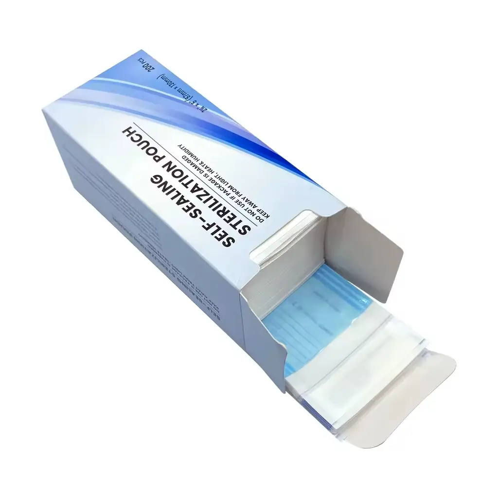 200lü Mini Alet Sterilizasyon Zarfı - İndikatörlü Sterilizasyon Paketi 57x130mm