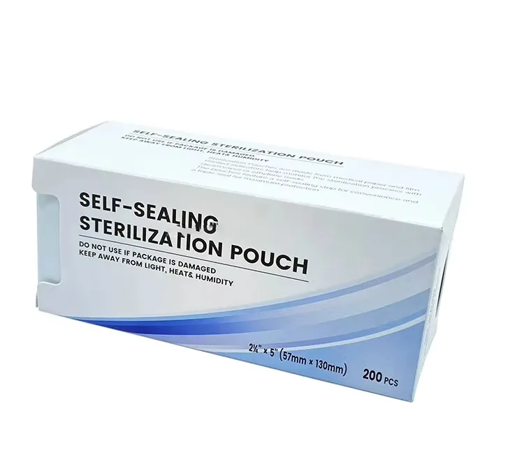 200lü Mini Alet Sterilizasyon Zarfı - İndikatörlü Sterilizasyon Paketi 57x130mm görsel 5