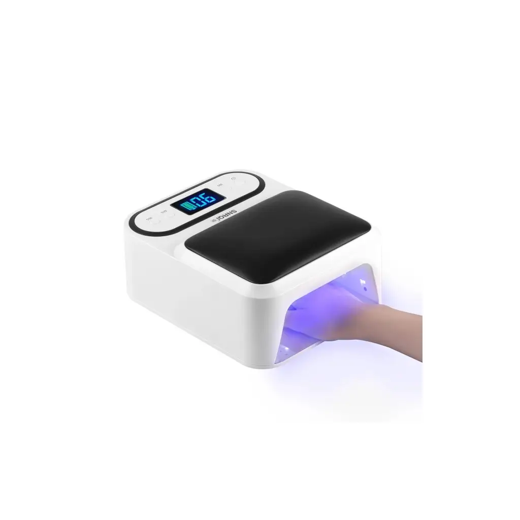 Q9 Şarjlı Manikür Tırnak Kurutucu UV Led Lamba Protez Tırnak Lambası Beyaz 48W