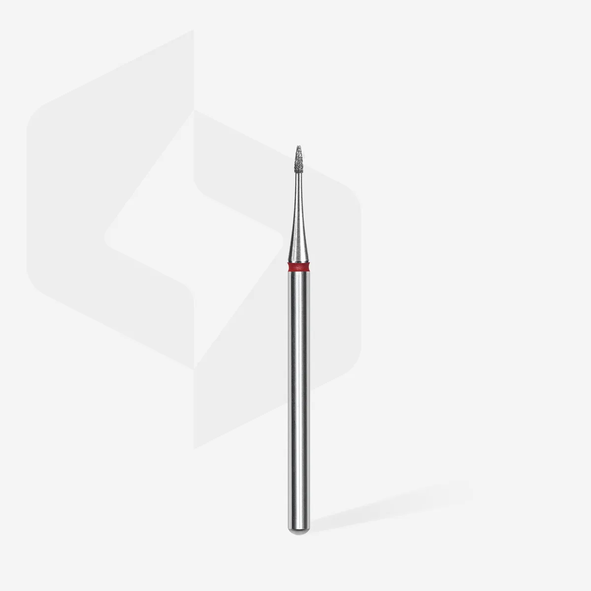 Staleks Elmas Manikür Freze Ucu Mini Ateş Model Kırmızı 1mm FA12R010-3 görsel 2