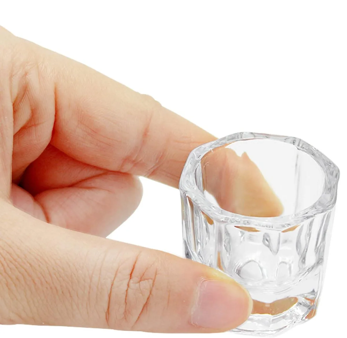 Tırnak Akrilik Sıvısı ve Polygel Sıvısı Cam Kabı 2li görsel 3