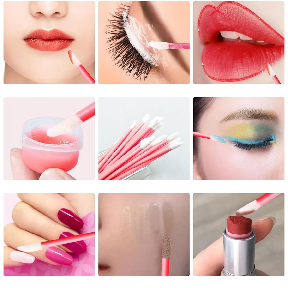 Dudak Ruj Aplikatörü Lip Gloss Kaş Kirpik Çubuğu 50li görsel 3