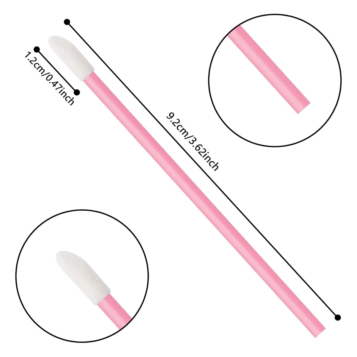 Dudak Ruj Aplikatörü Lip Gloss Kaş Kirpik Çubuğu 50li görsel 5