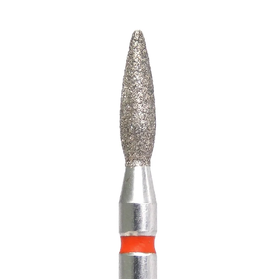 Kmiz Elmas Manikür Törpü Ucu 8mm Sivri Ateş Model Kırmızı 0.23 117968