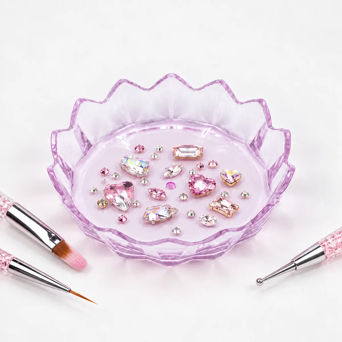 Mini Nail Art Fırça ve Aksesuar Tepsisi BOWL-009
