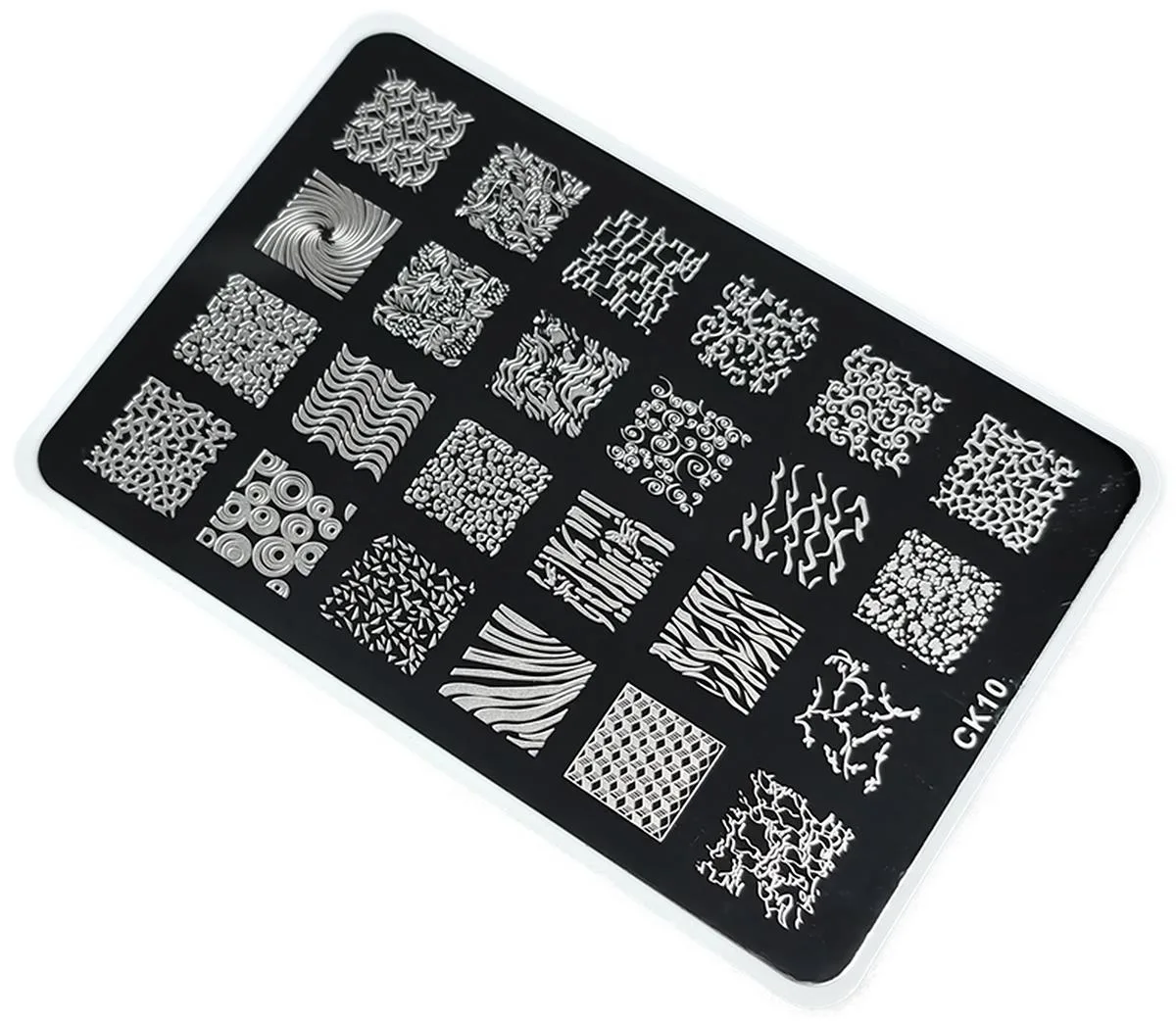 Nail Art Stamping Baskı Plakası Büyük Boy XL CK10