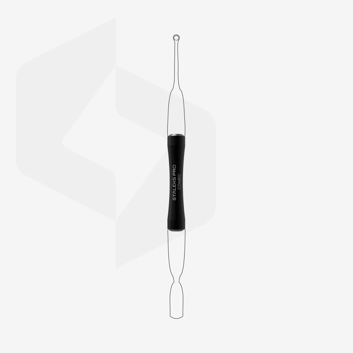 Staleks UNIQ Combo Değiştirilebilir Çalışma Parçaları İçin Spatula Sapı Siyah HPQ-10b görsel 2