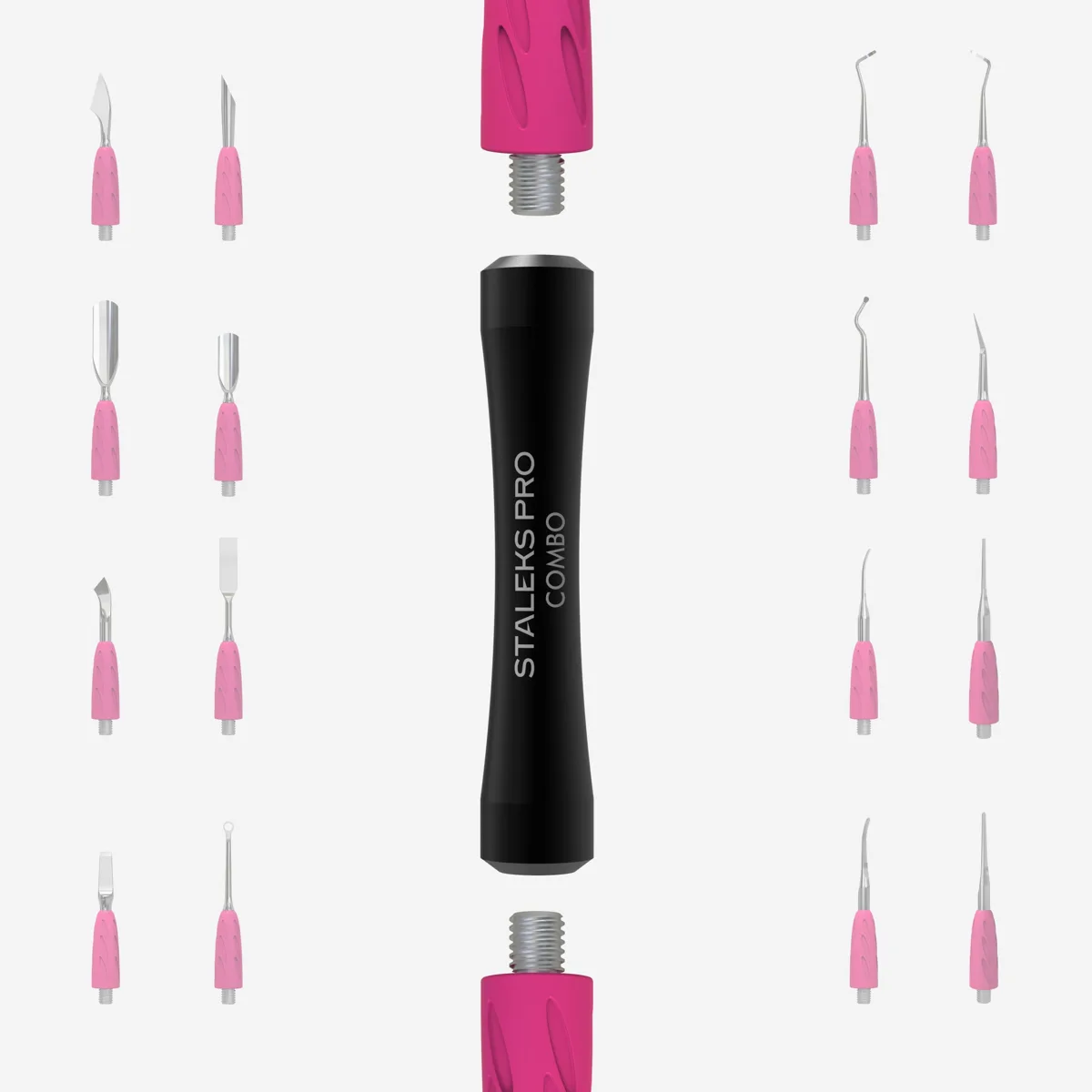 Staleks UNIQ Combo Değiştirilebilir Çalışma Parçaları İçin Spatula Sapı Siyah HPQ-10b görsel 4
