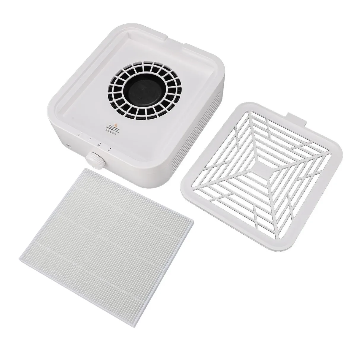 120W Tek Fanlı Güçlü Manikür Tırnak Toz Toplayıcı Yatay WL007 görsel 5