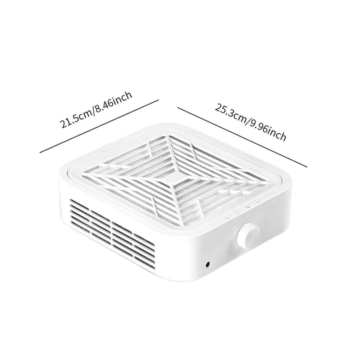 120W Tek Fanlı Güçlü Manikür Tırnak Toz Toplayıcı Yatay WL007 görsel 8