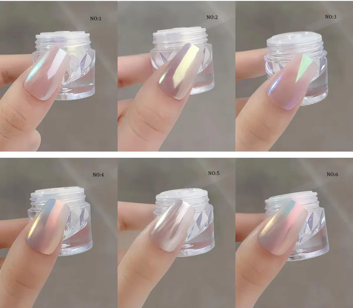 Nail Art Tırnak Süsleme İnci Tozu Turkuaz No:4 görsel 2