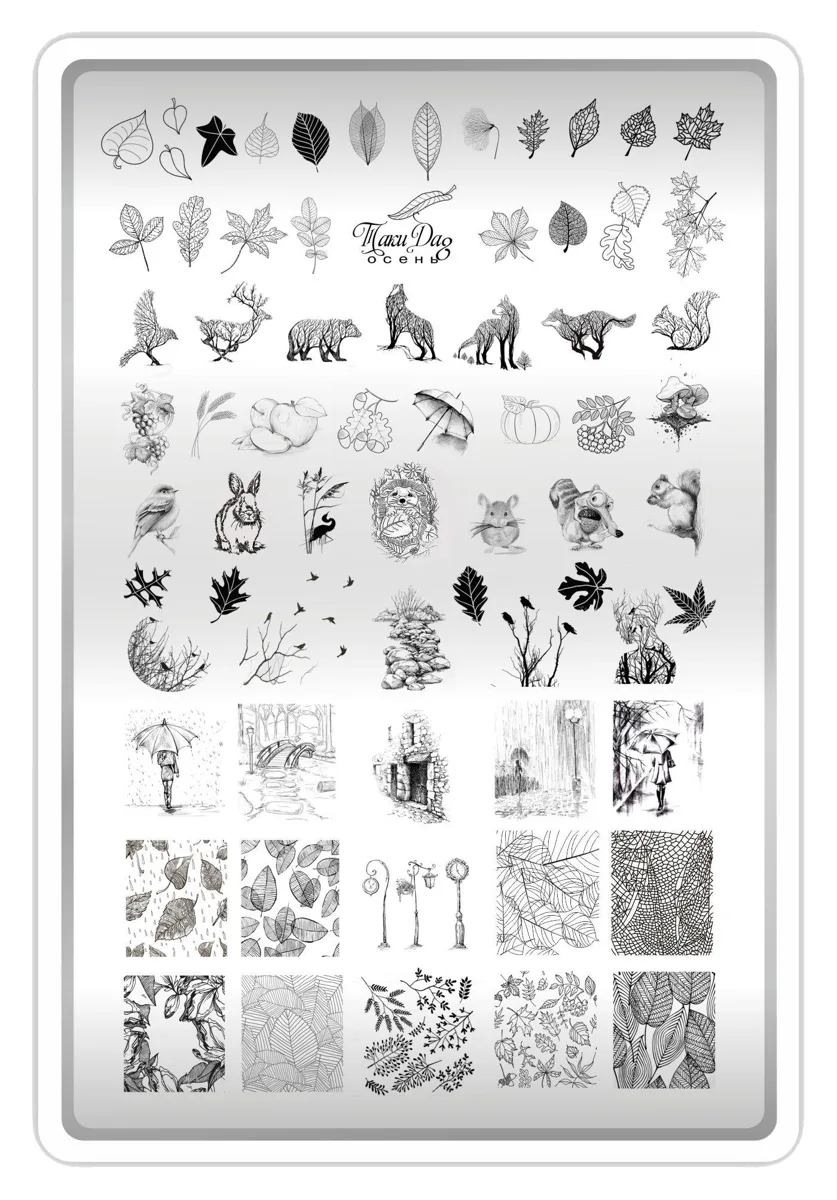 Takida Stamping Baskı Plakası XL Sonbahar 08
