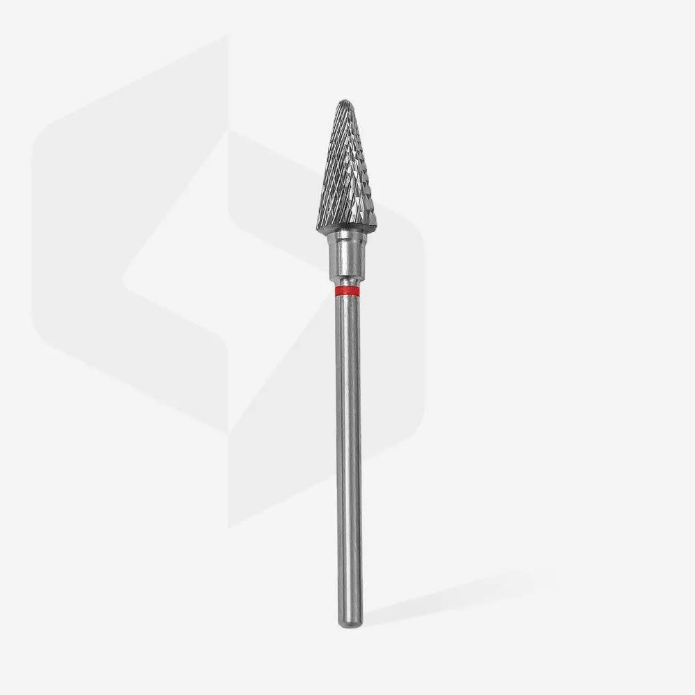 Staleks Manikür Çıkarma Çelik Törpü Ucu Kırmızı Koni FT71R060/14 görsel 2