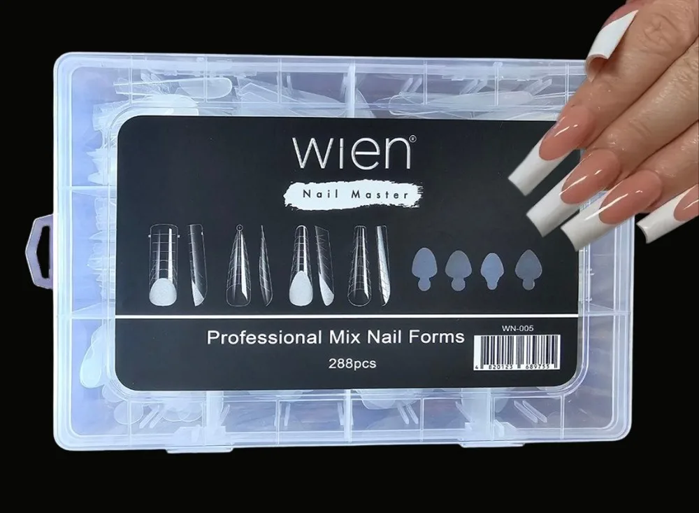 Protez Tırnak Üst Form Jel Polygel Acrygel - Akrijel ve Polijel İçin Üst Form Şablon 288li WN-005 görsel 2
