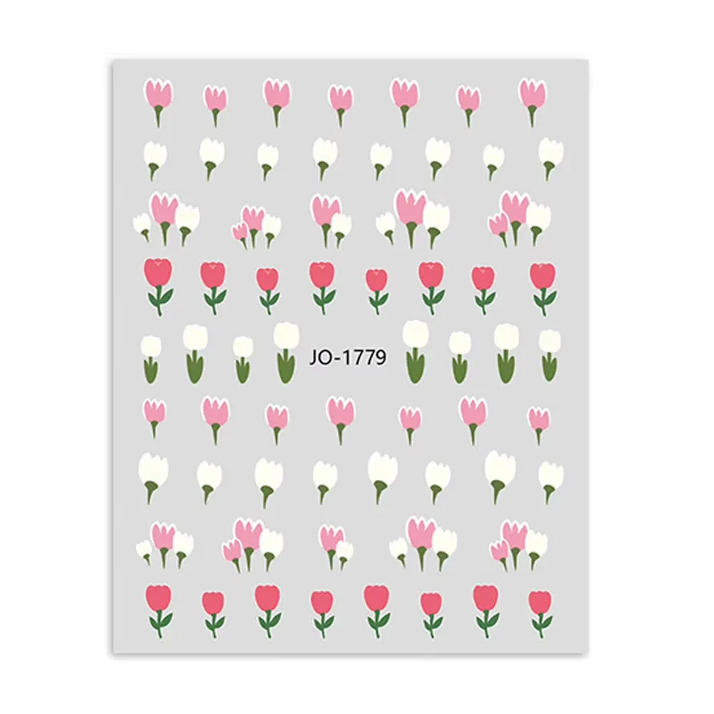 Çiçek Dizayn Tırnak Sticker Tırnak Etiketi Nail Art JO-1779