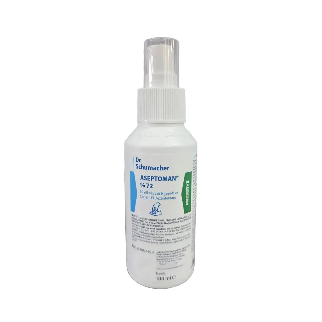 Dr.Schumacher Aseptoman %72 Alkol Bazlı Hijyenik El Dezenfektanı 100ml
