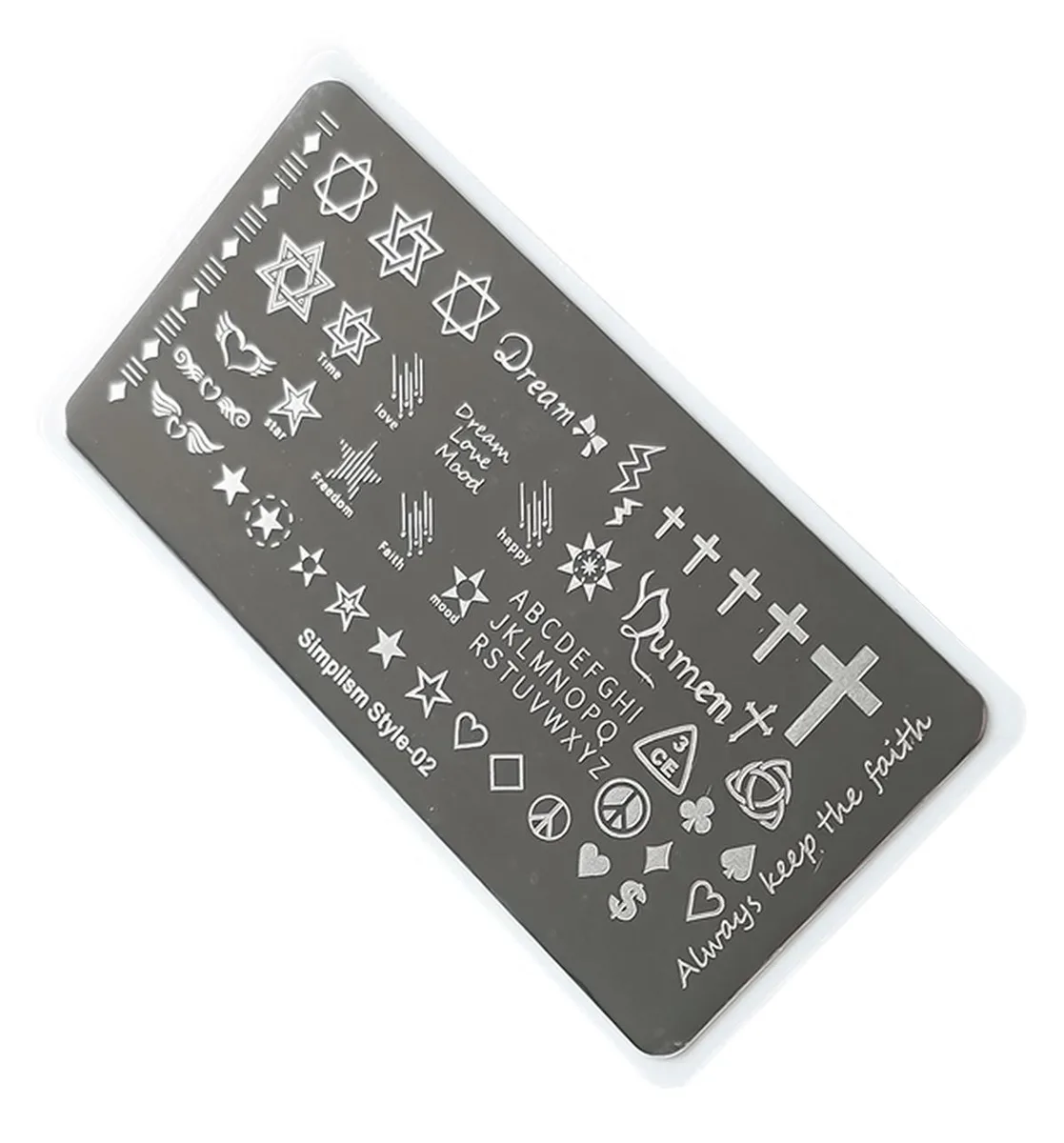 Nail Art Stamping Baskı Plakası S02