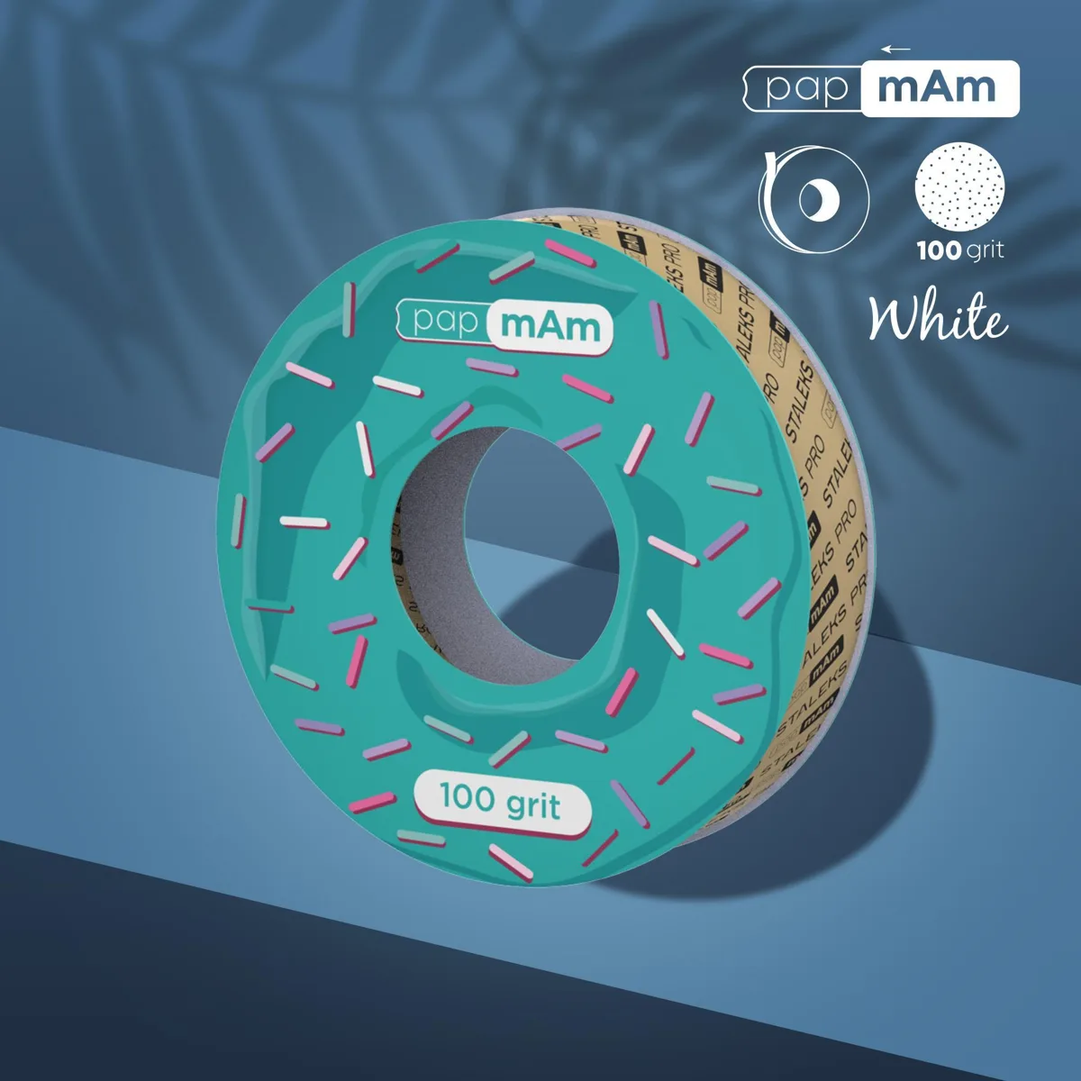 Staleks Metal Taban Rulo Yedek Zımpara PapMam 100 Grit görsel 3