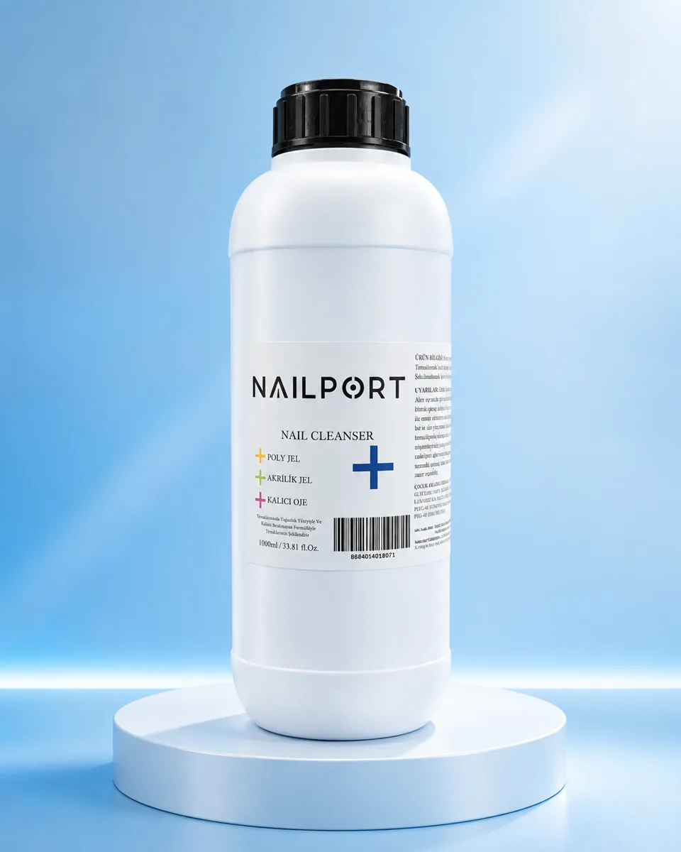 1lt Salon Boy Cleanser Kalıcı Oje Protez Tırnak Yapışkan Kat Silici - Yapışkan Tabaka Temizleyici