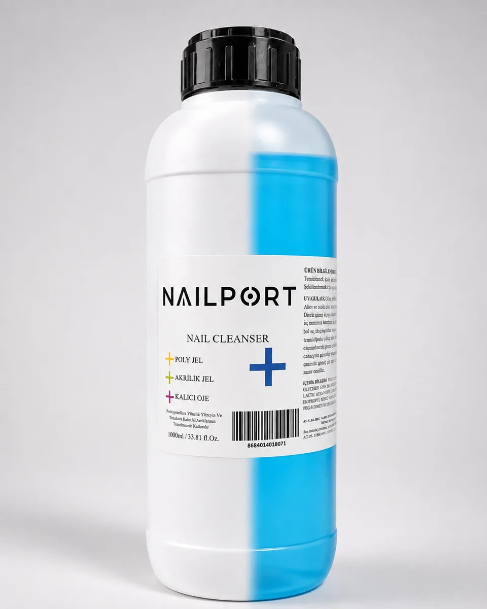 1lt Salon Boy Cleanser Kalıcı Oje Protez Tırnak Yapışkan Kat Silici - Yapışkan Tabaka Temizleyici görsel 3
