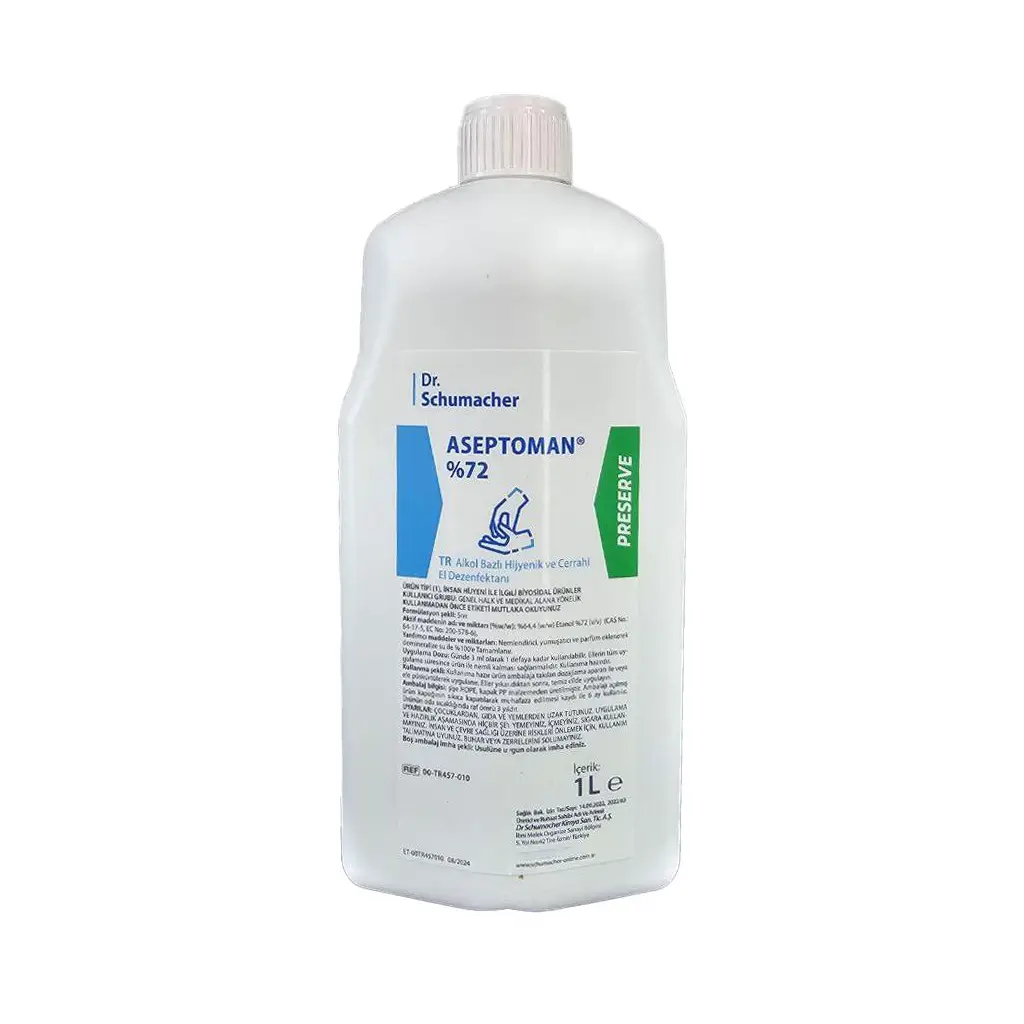 Dr.Schumacher Aseptoman %72 Alkol Bazlı Hijyenik El Dezenfektanı 1000ml