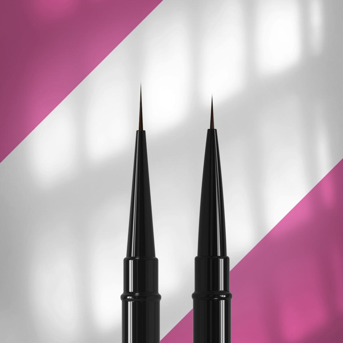 Staleks Çift Uçlu Sentetik Nail Art Liner Çizim Fırçası 7-10mm NBE-01/03