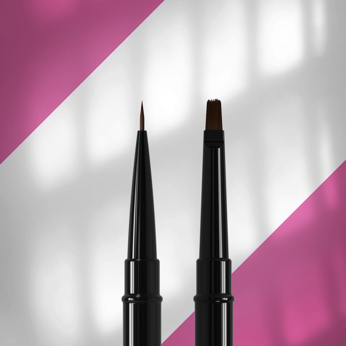 Staleks Çift Uçlu Sentetik Nail Art Liner Çizim ve Jel Fırçası 7-7mm NBE-01/04