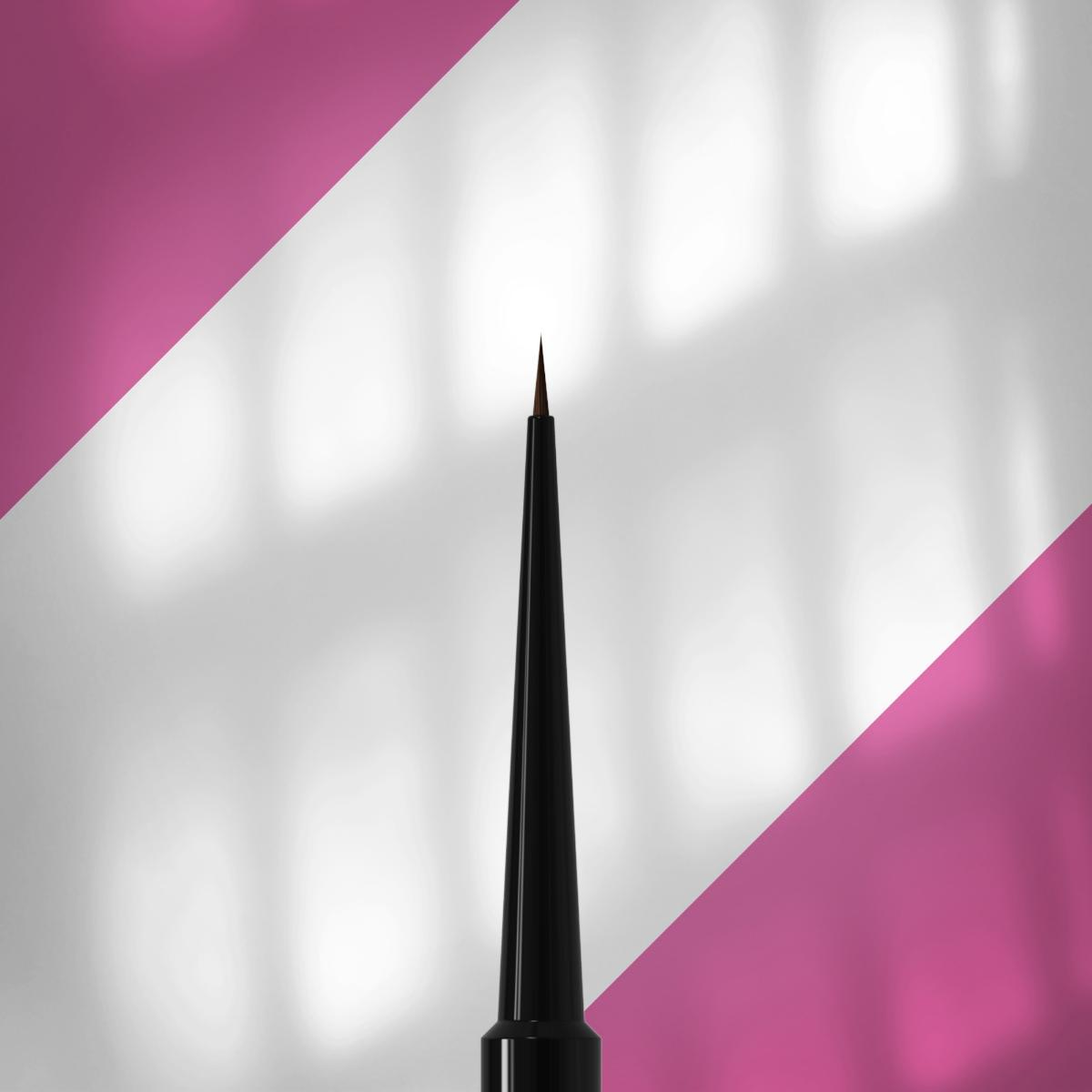 Staleks Kapaklı Sentetik İnce Uçlu Nail Art Liner Çizim Fırçası 5mm NBE-02