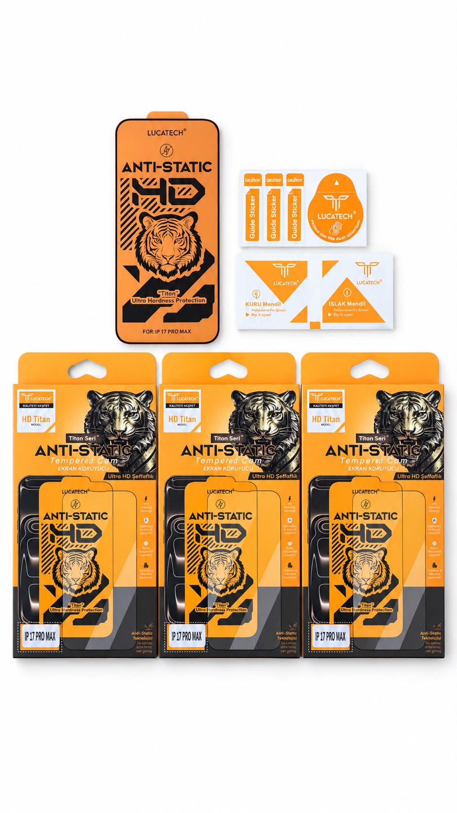 HD TİTAN ANTİSTATİK Cam (İPHONE)