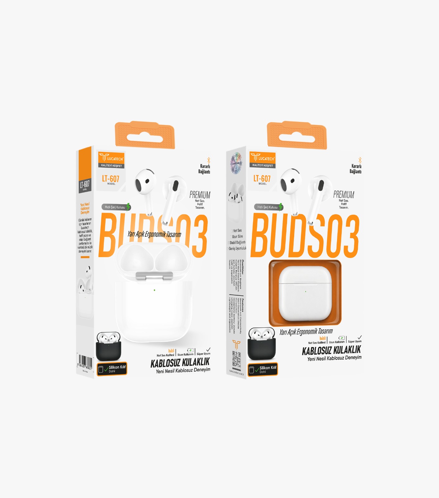 Lucatech LT-607 TWS BUDS 03  KILIF HEDİYELİ Wireless Kulaklık