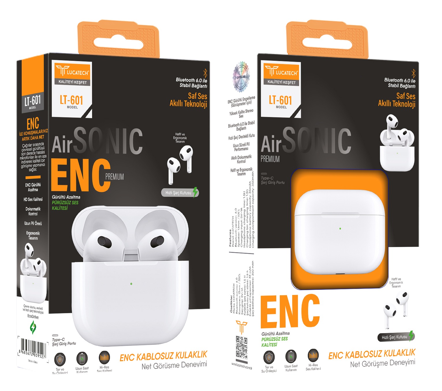 Lucatech LT-601 TWS ENC Wireless Kulaklık