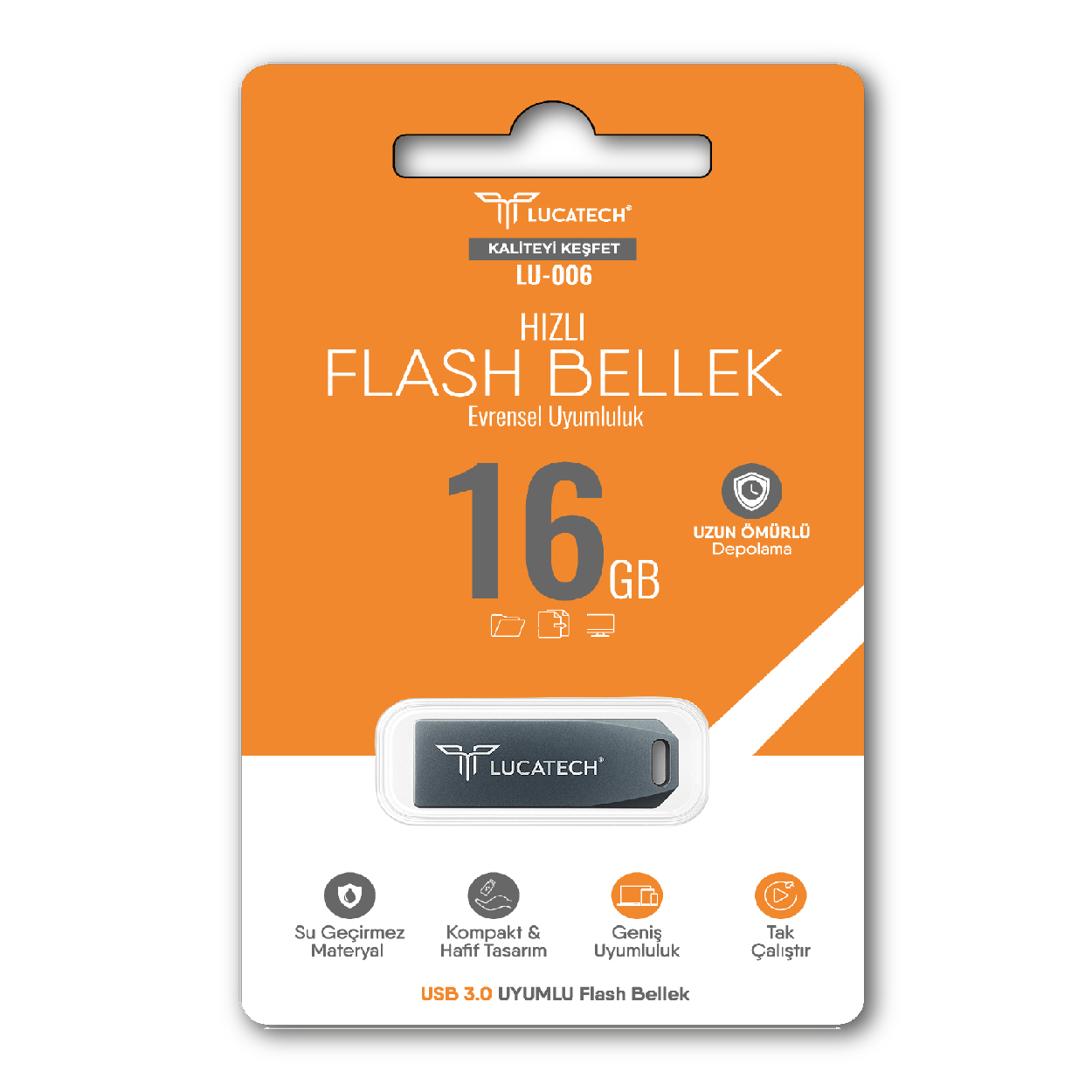Lucatech LU-006 16GB Hızlı Flash Disk