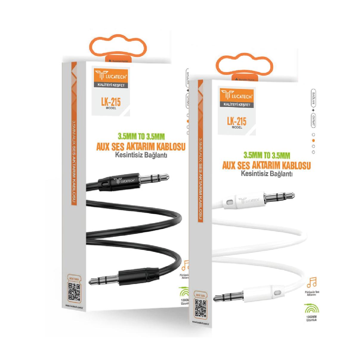 Lucatech LK-215 3.5mm Jack Aux Ses Kablosu
