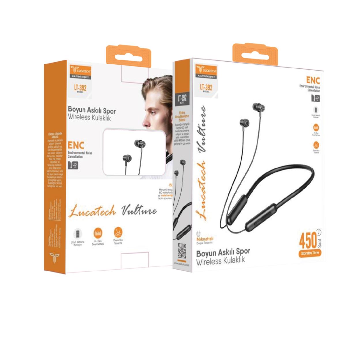 Lucatech LT-392 Boyun Askılı Spor Wireless Kulaklık