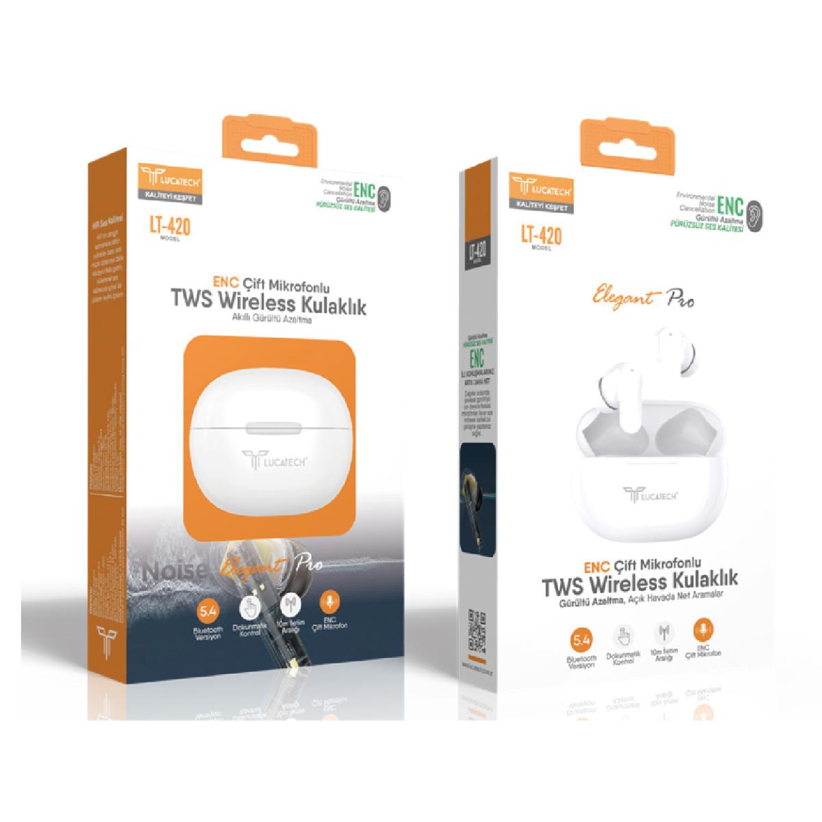 Lucatech LT-420 Elegant Pro ENC TWS Wireless Kulaklık