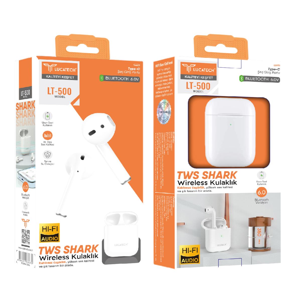 Lucatech LT-500 TWS SHARK Wireless Kulaklık